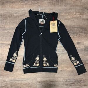 NWT Alp-n-Rock Junior/Women Black Embroidered Hoodie